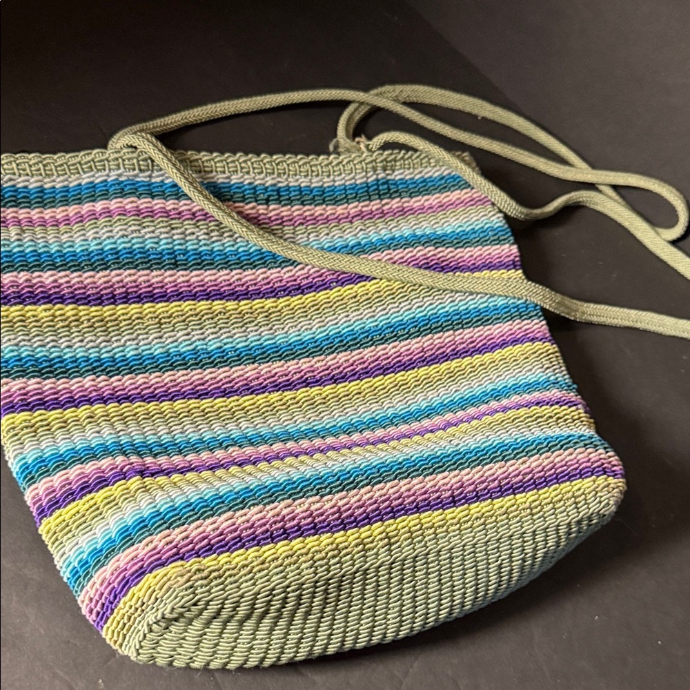 Stone Mountain Accessories Colorful Striped Crossbody Bag